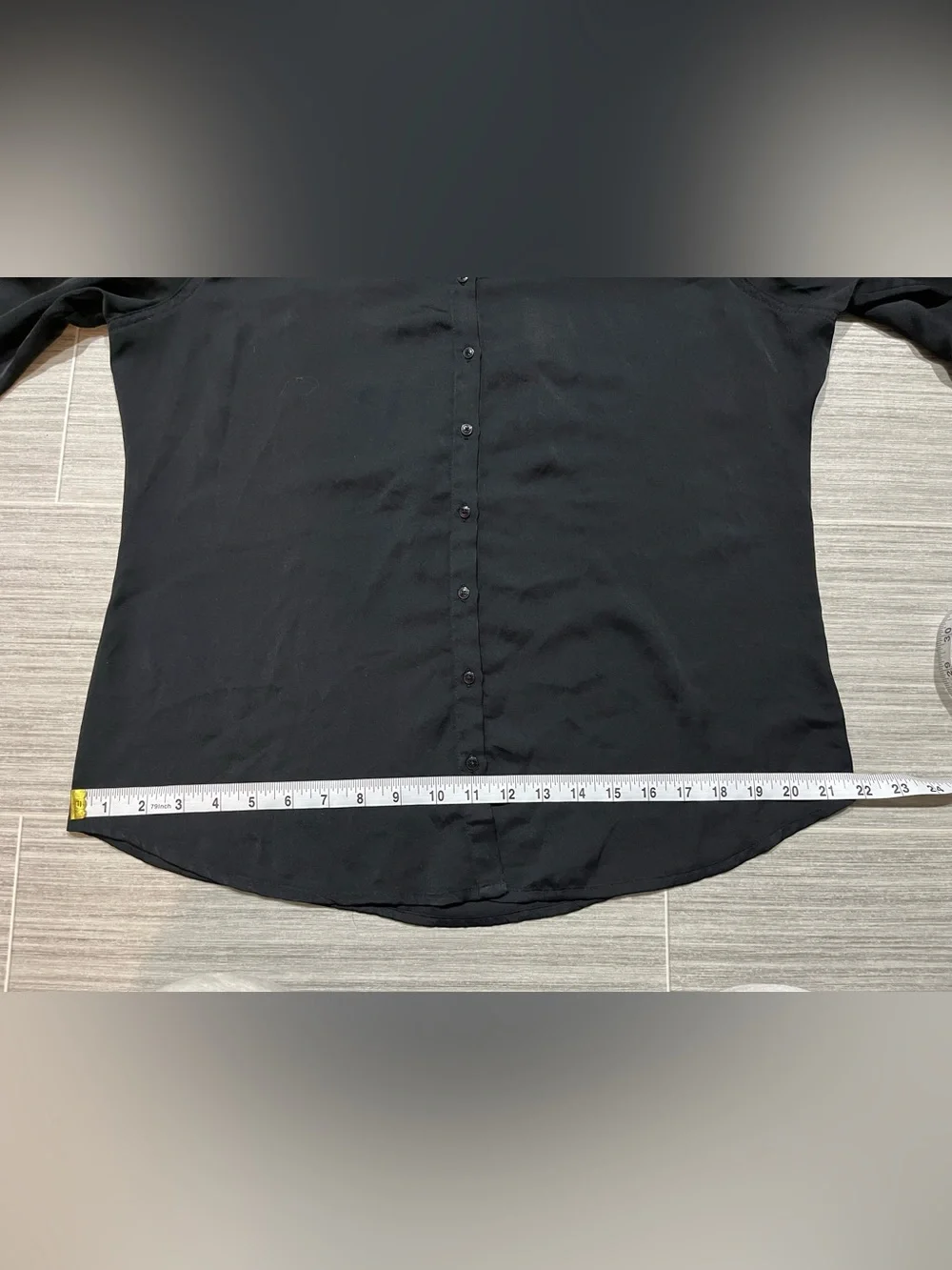Guess Long Sleeve Black Button-Up Blouse - Large - Women’s - Picture 11 of 16